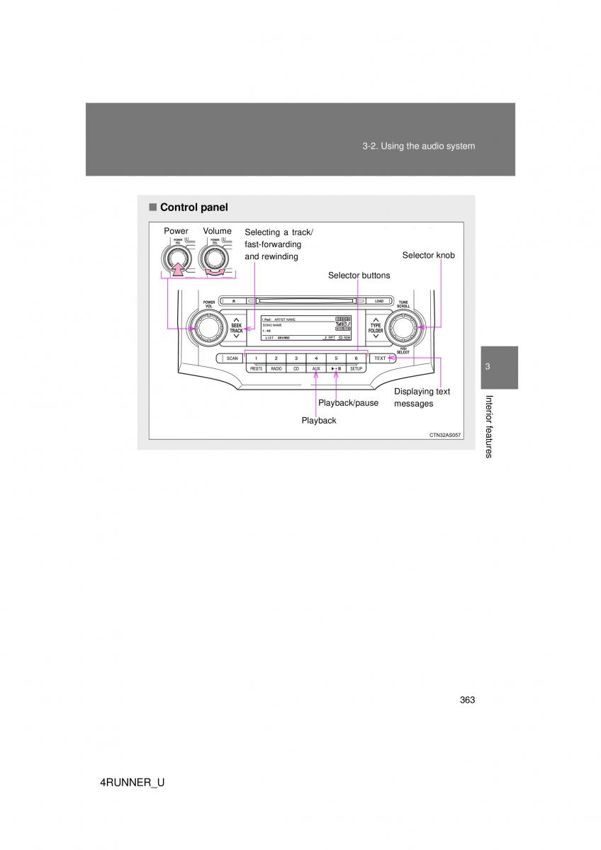 Toyota 4Runner 5 V N280 owners manual / page 330