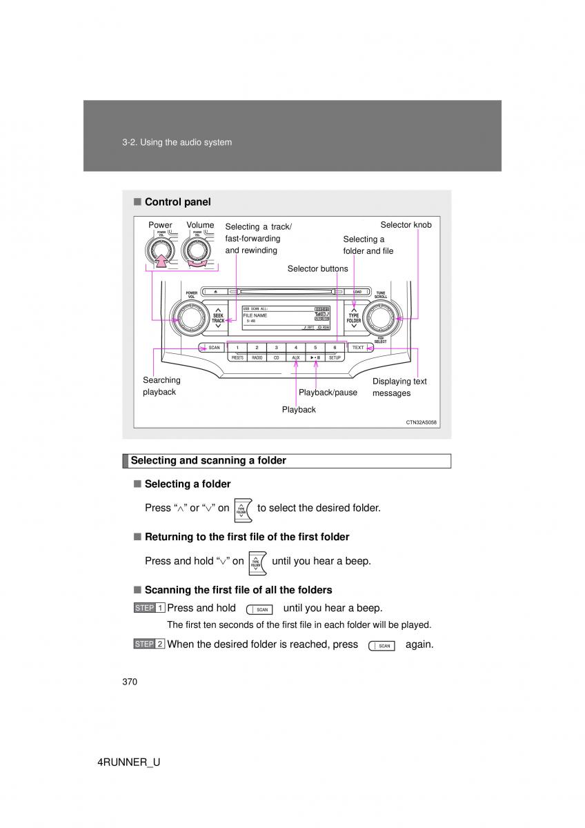 Toyota 4Runner 5 V N280 owners manual / page 337