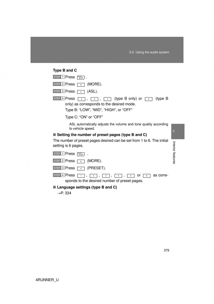 Toyota 4Runner 5 V N280 owners manual / page 346