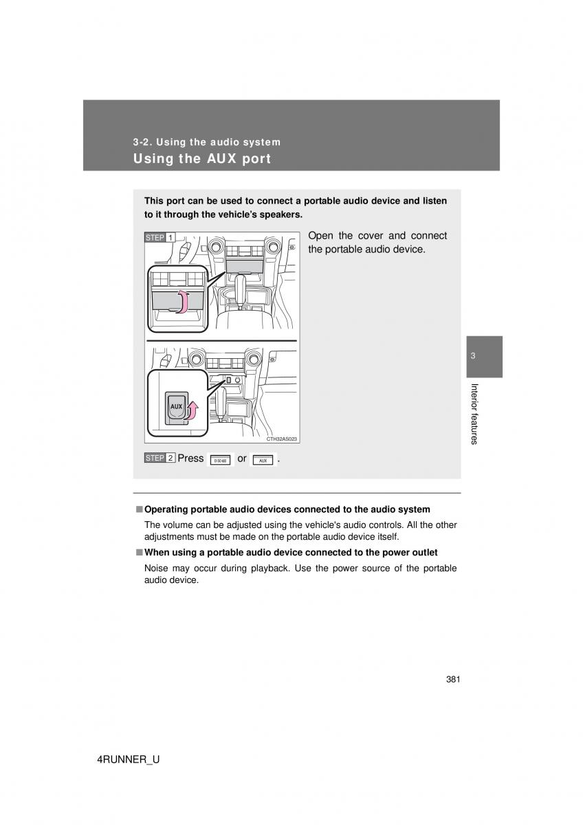 Toyota 4Runner 5 V N280 owners manual / page 348