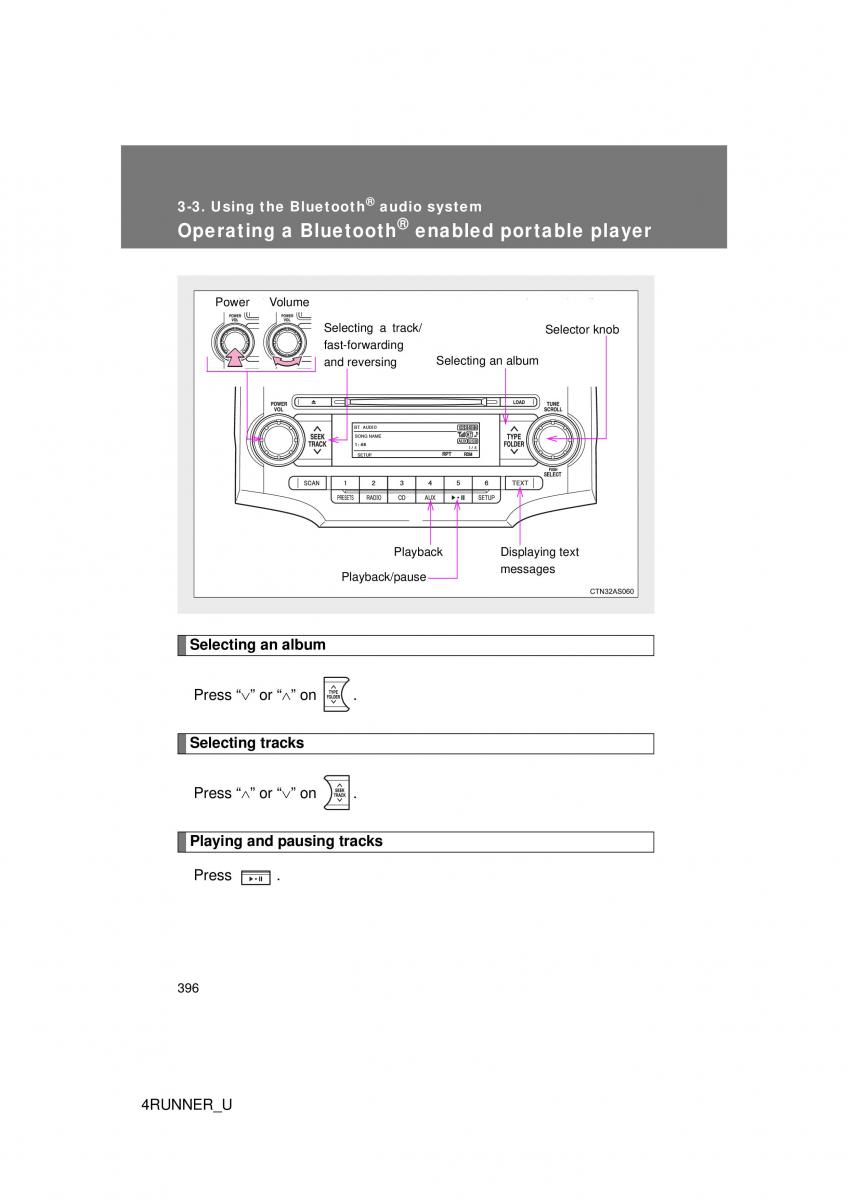 Toyota 4Runner 5 V N280 owners manual / page 363