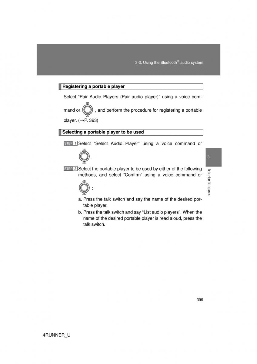 Toyota 4Runner 5 V N280 owners manual / page 366