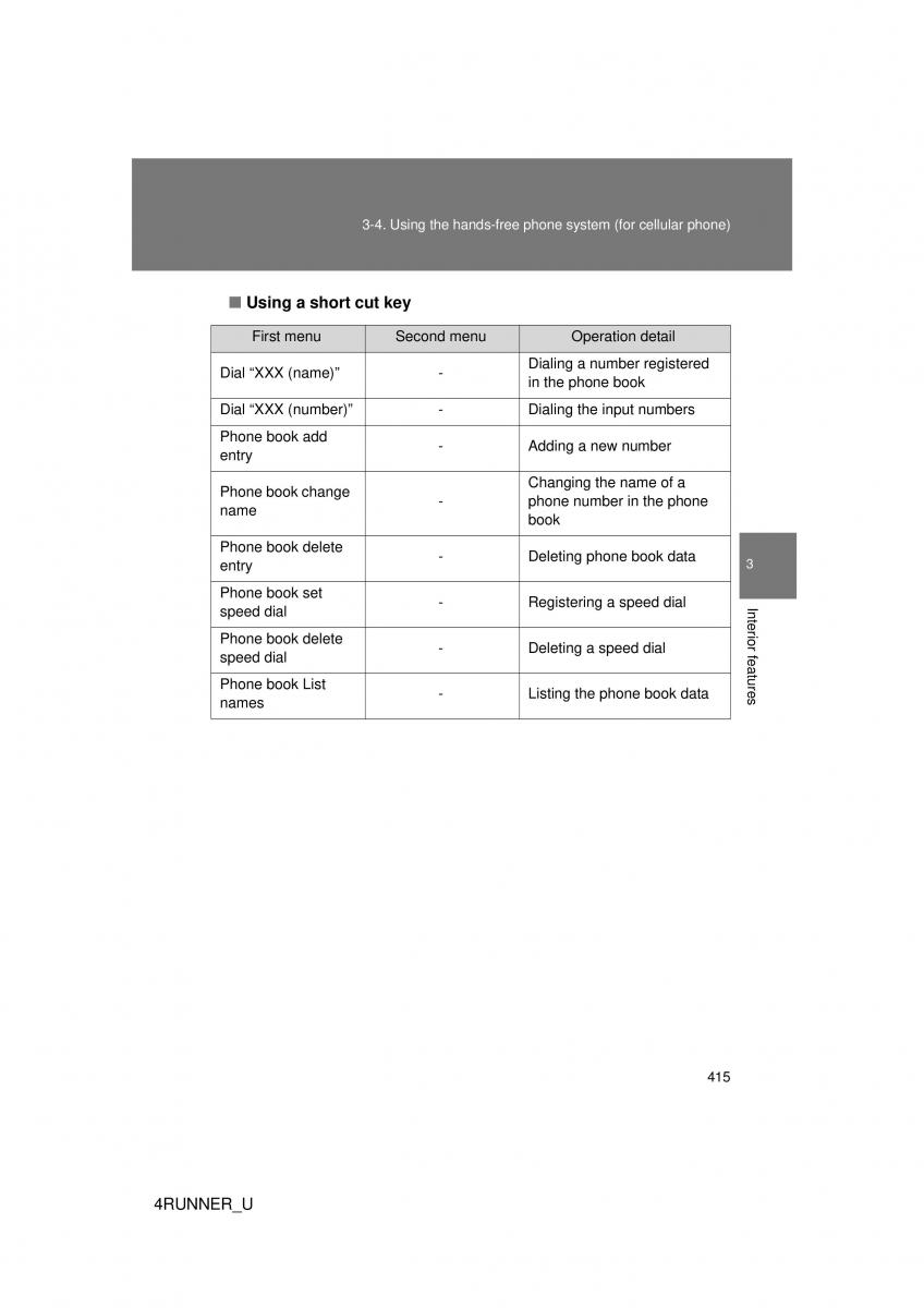 Toyota 4Runner 5 V N280 owners manual / page 382