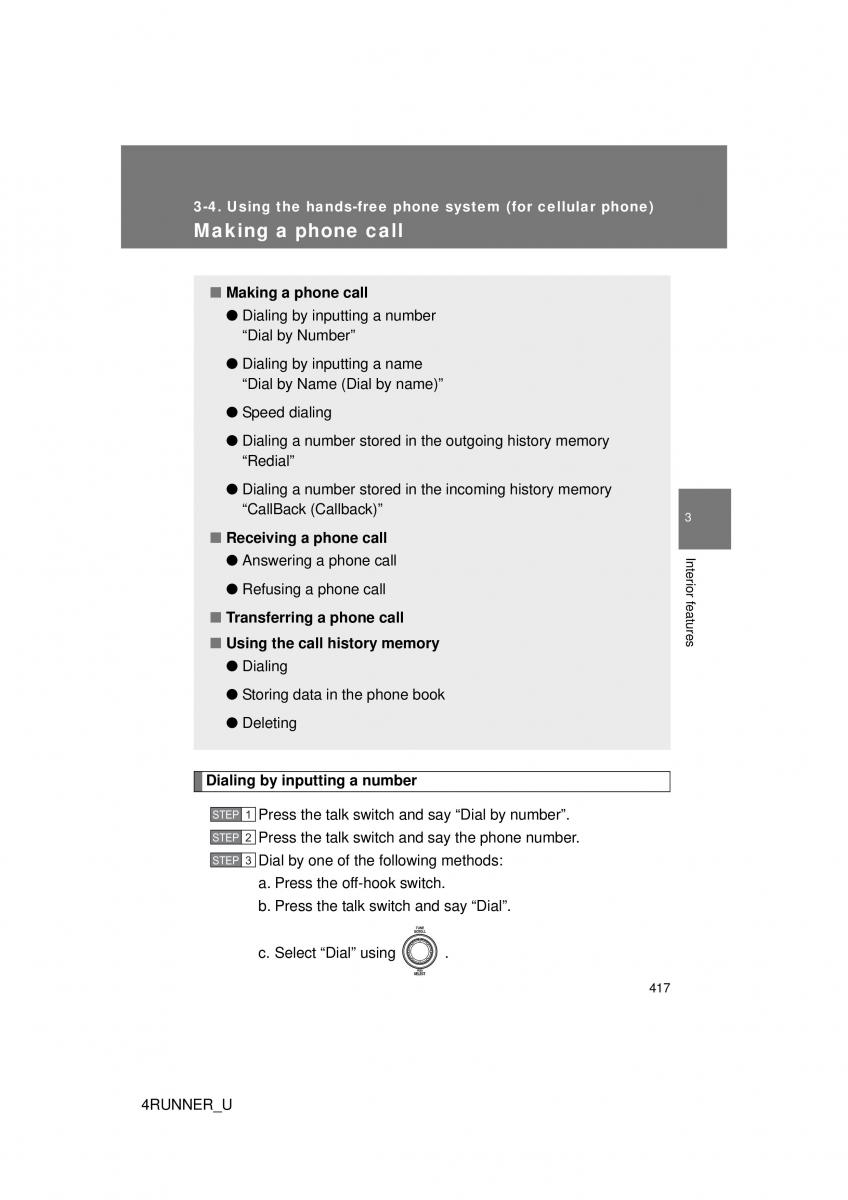 Toyota 4Runner 5 V N280 owners manual / page 384