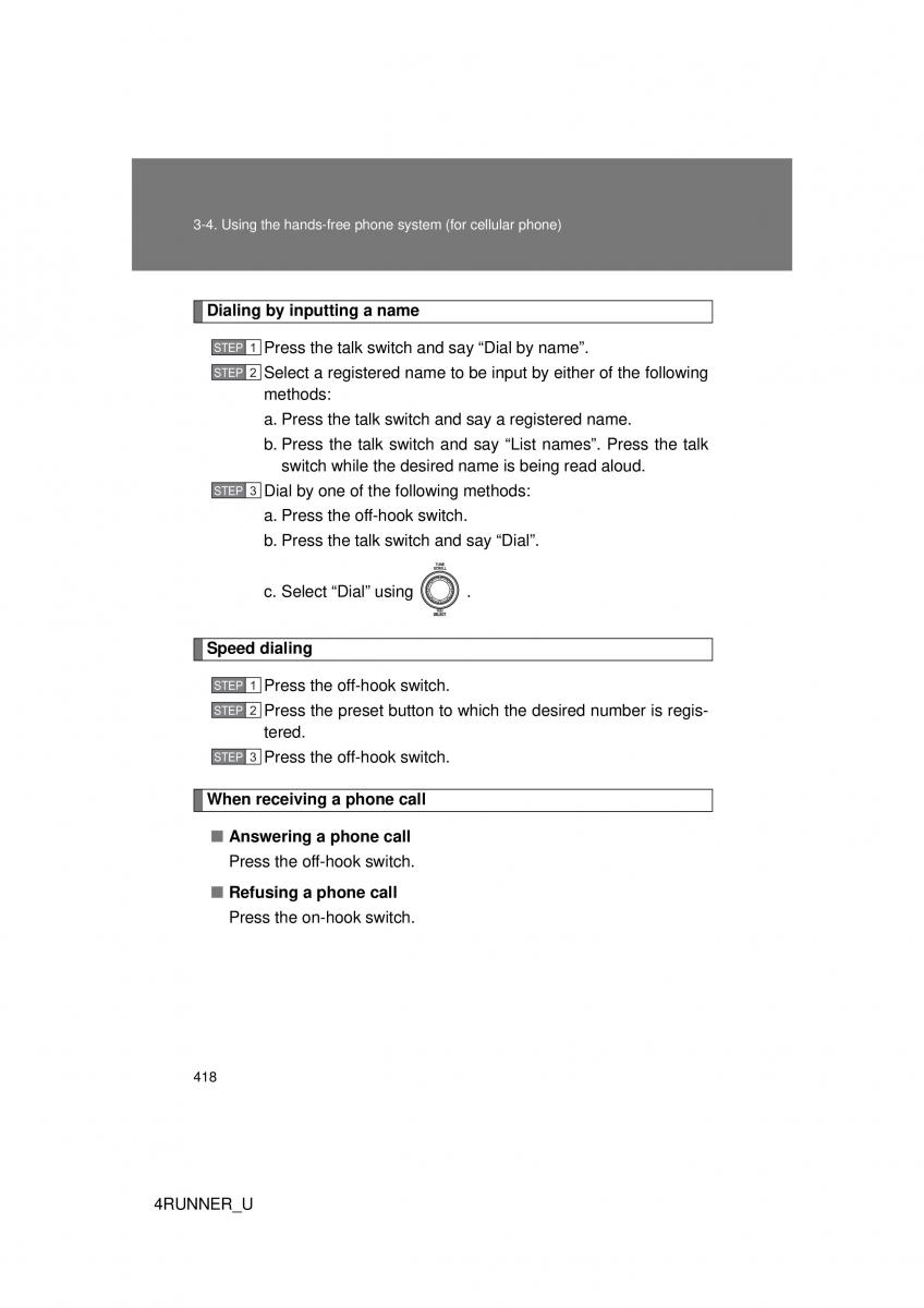 Toyota 4Runner 5 V N280 owners manual / page 385