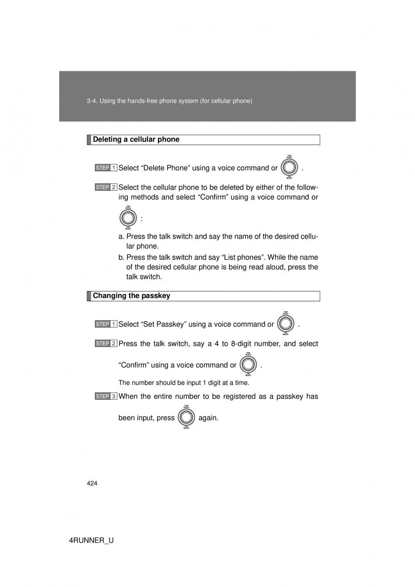 Toyota 4Runner 5 V N280 owners manual / page 391