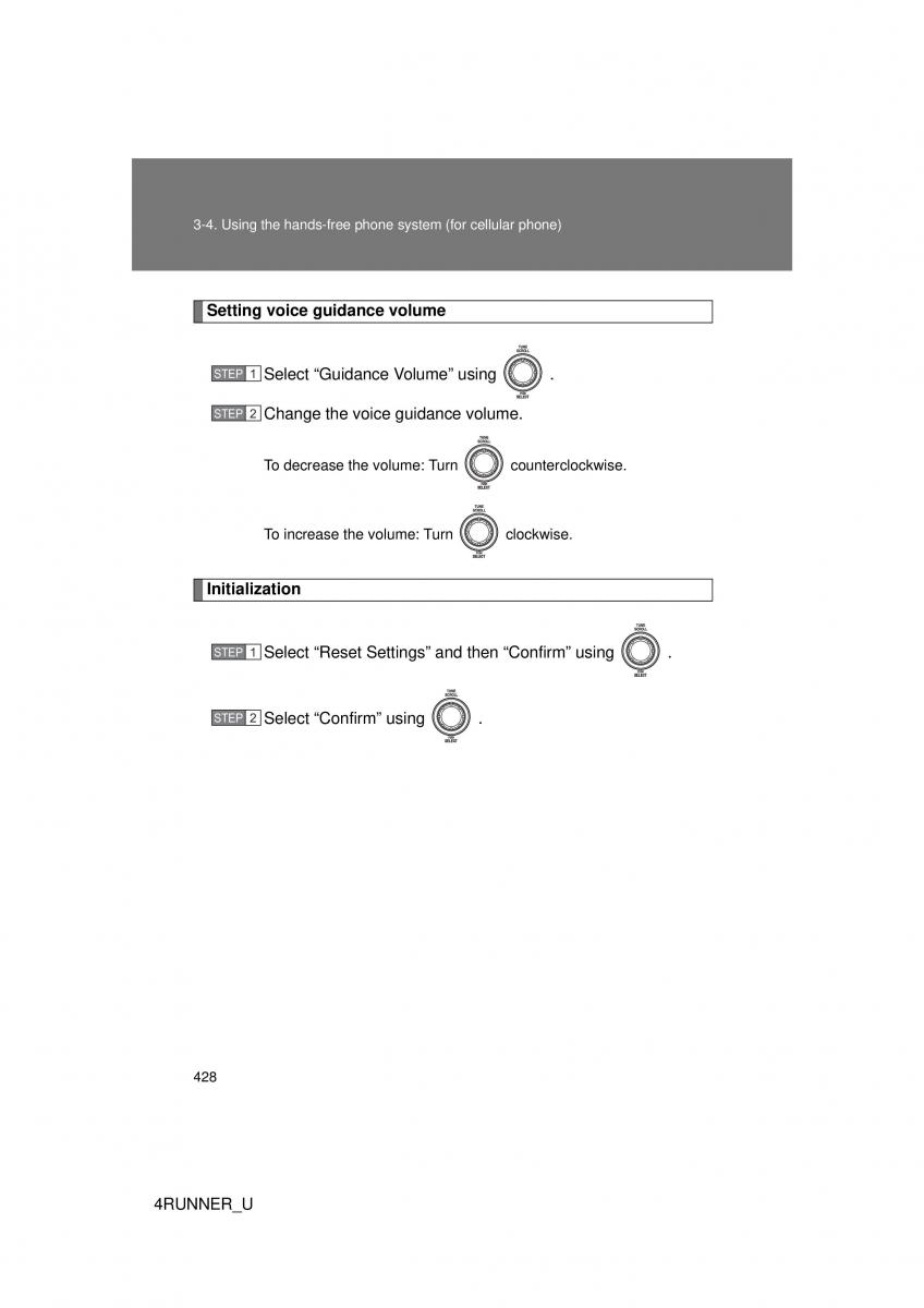 Toyota 4Runner 5 V N280 owners manual / page 395