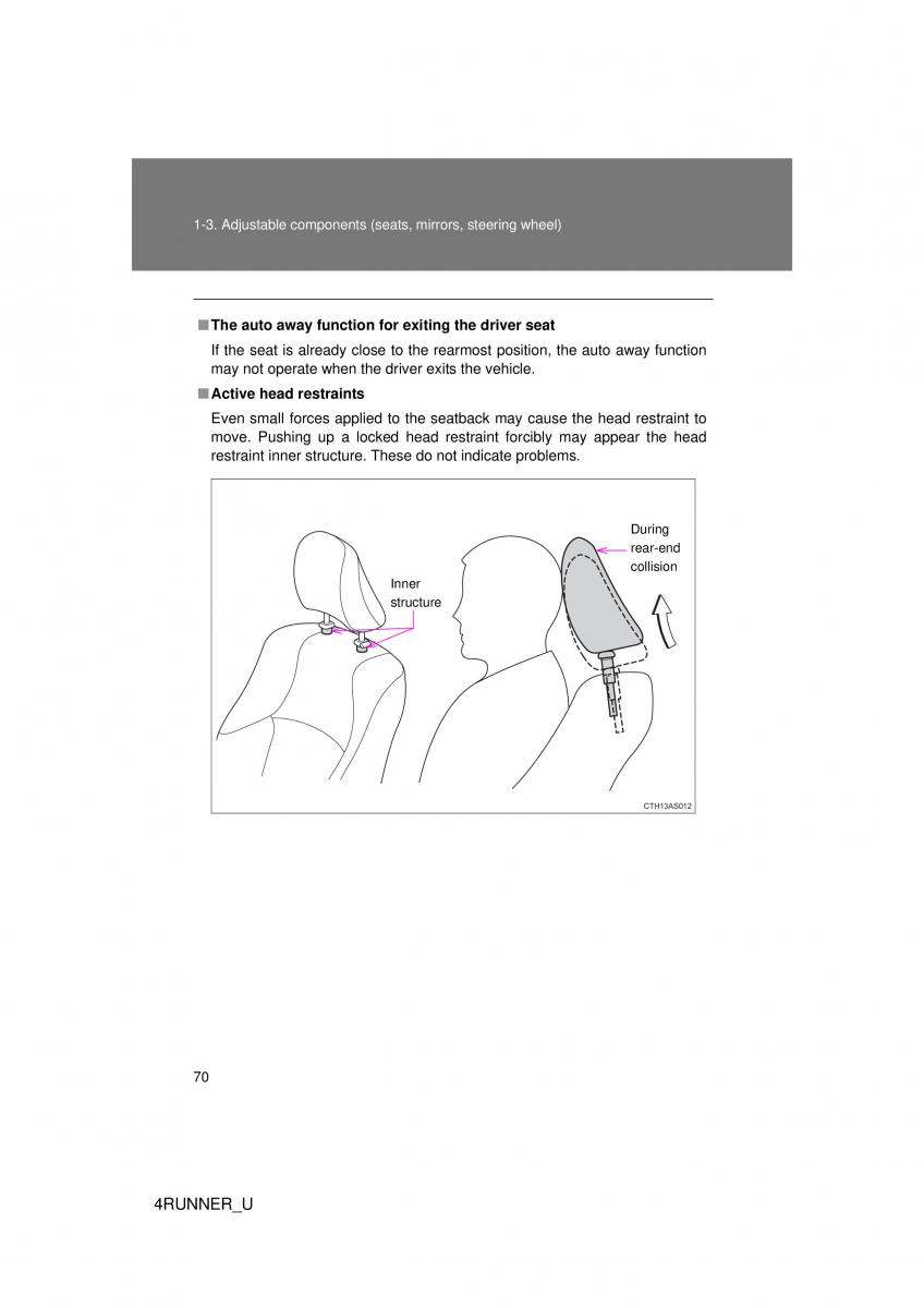 Toyota 4Runner 5 V N280 owners manual / page 40