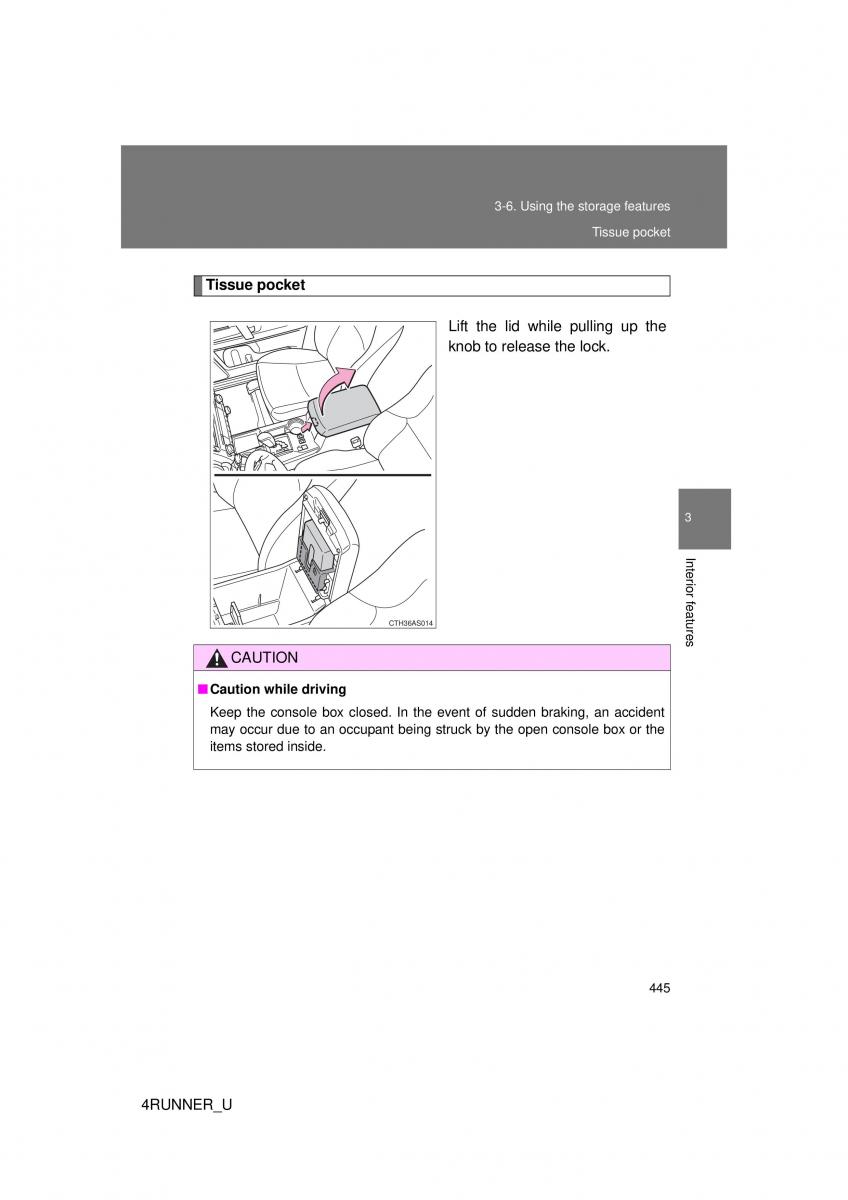 Toyota 4Runner 5 V N280 owners manual / page 412