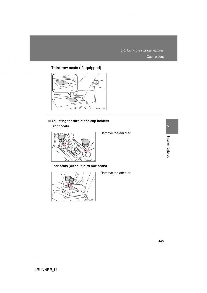 Toyota 4Runner 5 V N280 owners manual / page 416