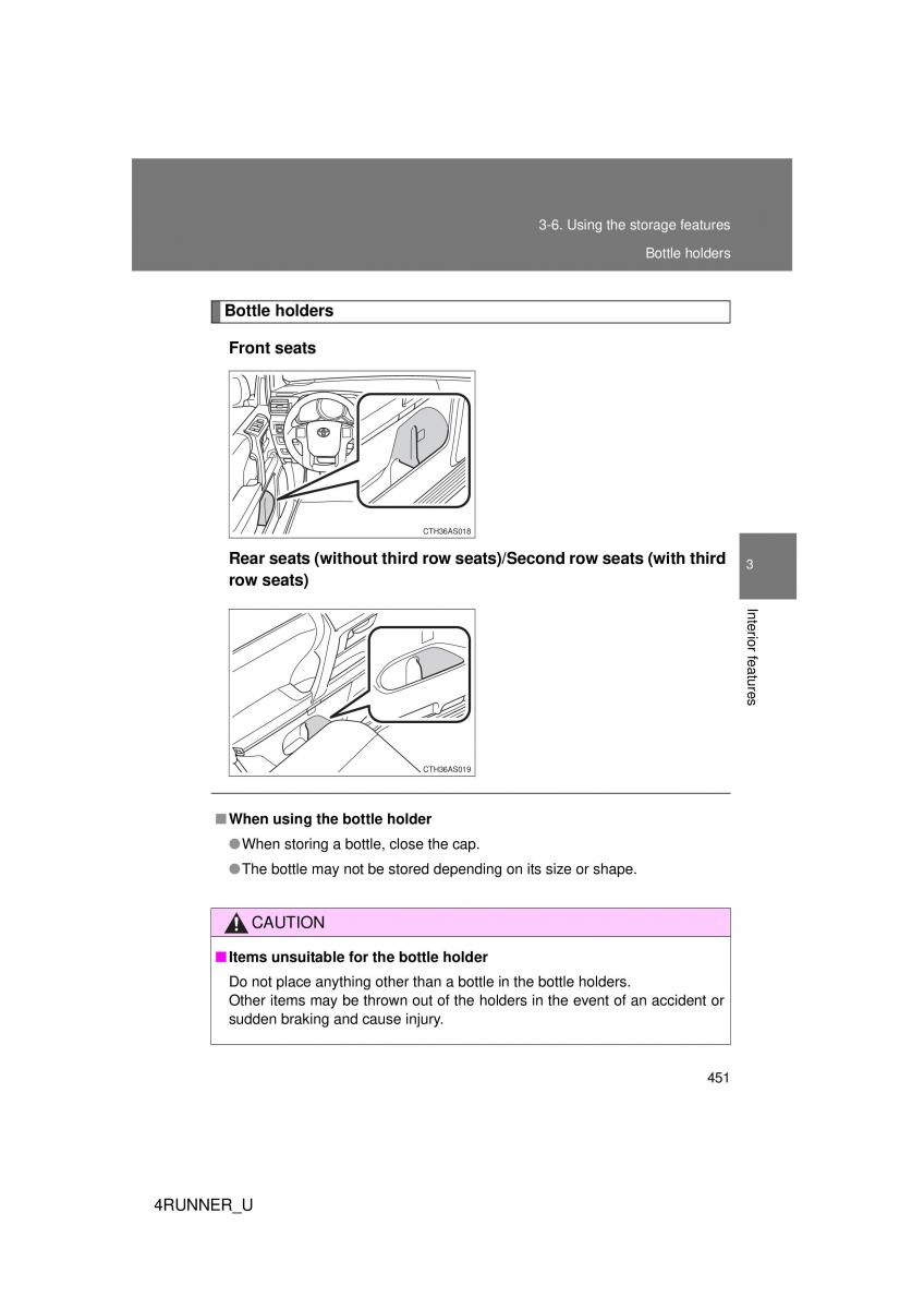 Toyota 4Runner 5 V N280 owners manual / page 418