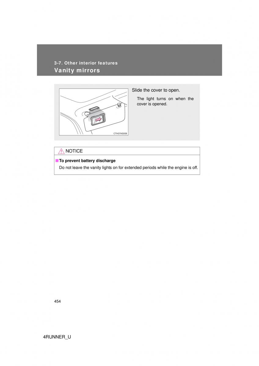 Toyota 4Runner 5 V N280 owners manual / page 421