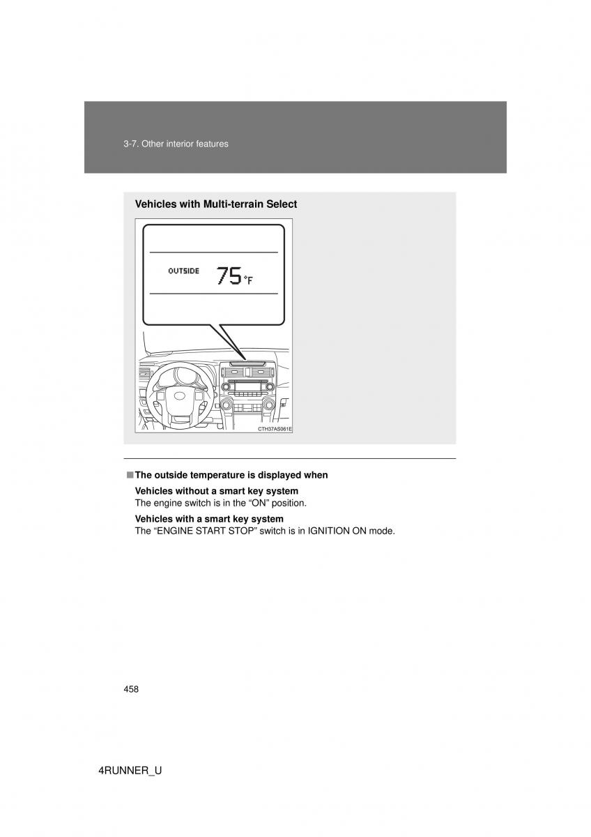 Toyota 4Runner 5 V N280 owners manual / page 425