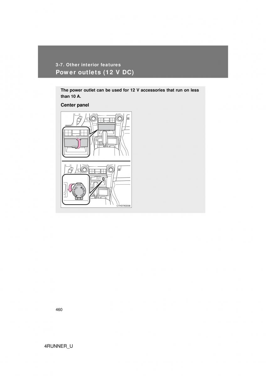 Toyota 4Runner 5 V N280 owners manual / page 427