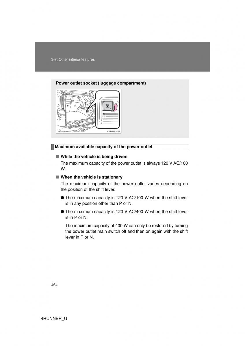 Toyota 4Runner 5 V N280 owners manual / page 431