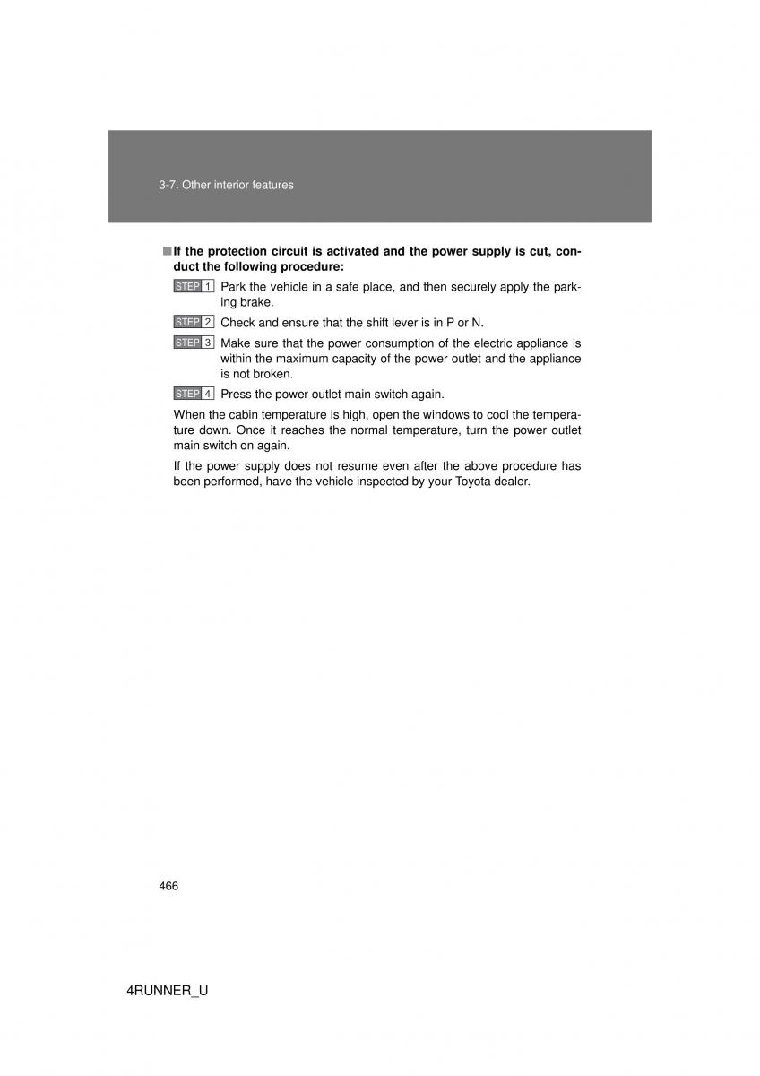 Toyota 4Runner 5 V N280 owners manual / page 433