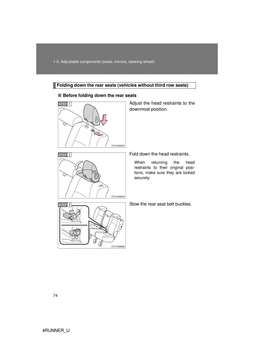 Toyota 4Runner 5 V N280 owners manual / page 44