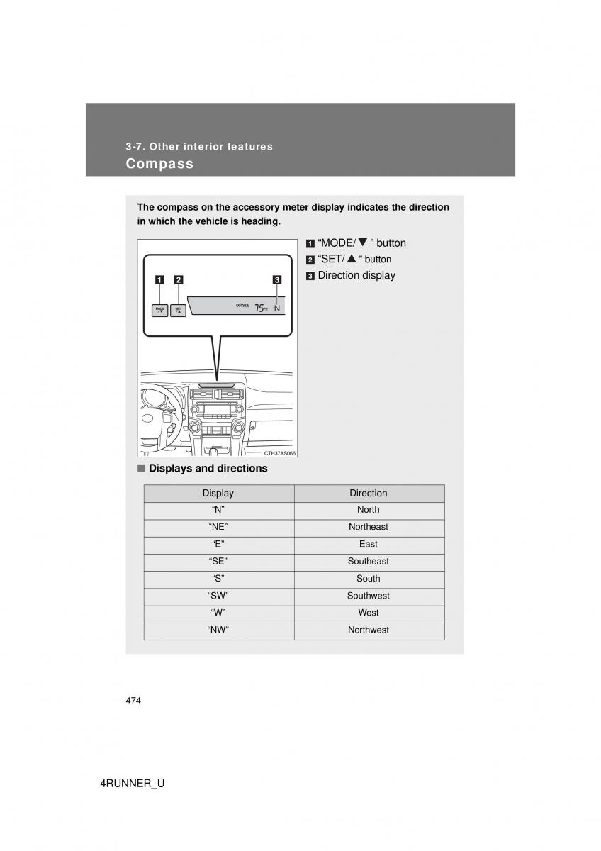 Toyota 4Runner 5 V N280 owners manual / page 441