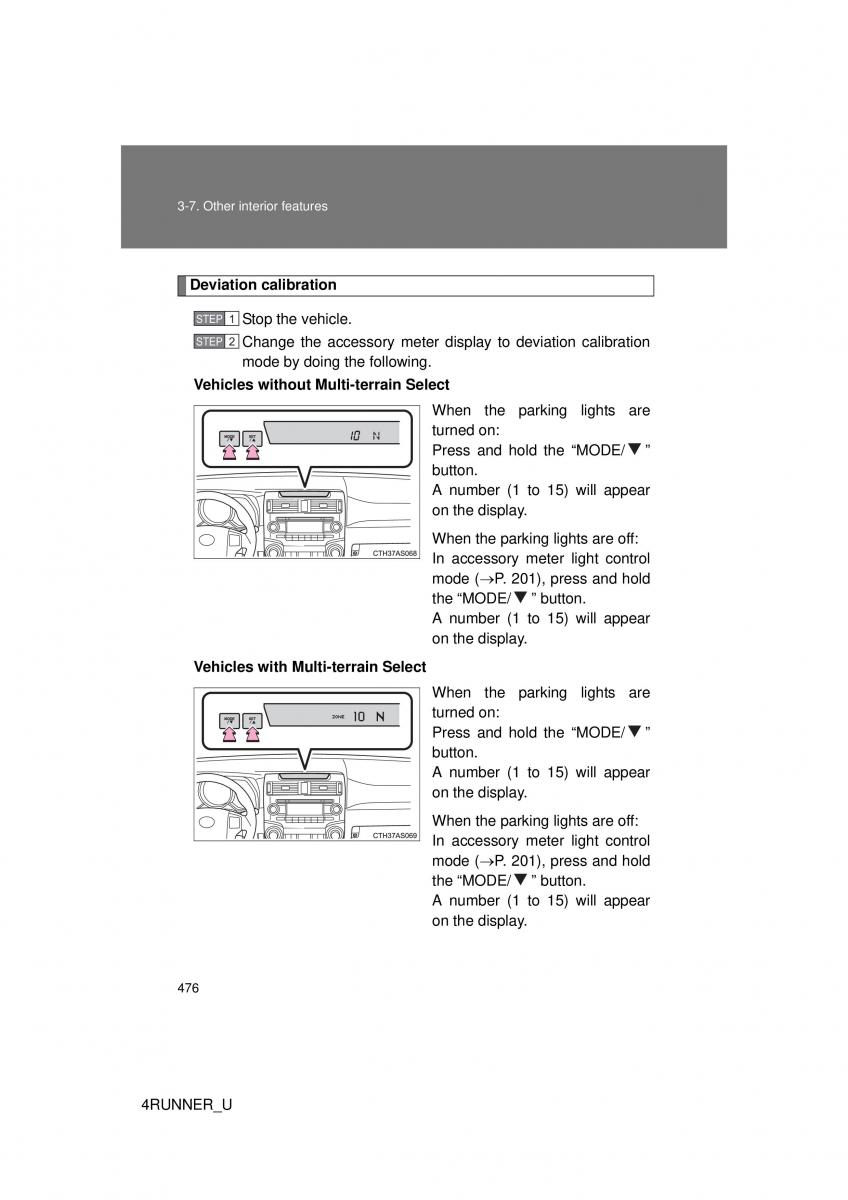 Toyota 4Runner 5 V N280 owners manual / page 443