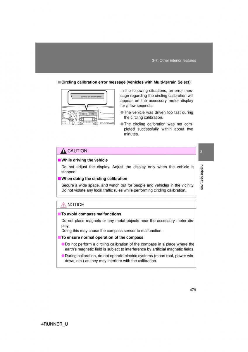 Toyota 4Runner 5 V N280 owners manual / page 446