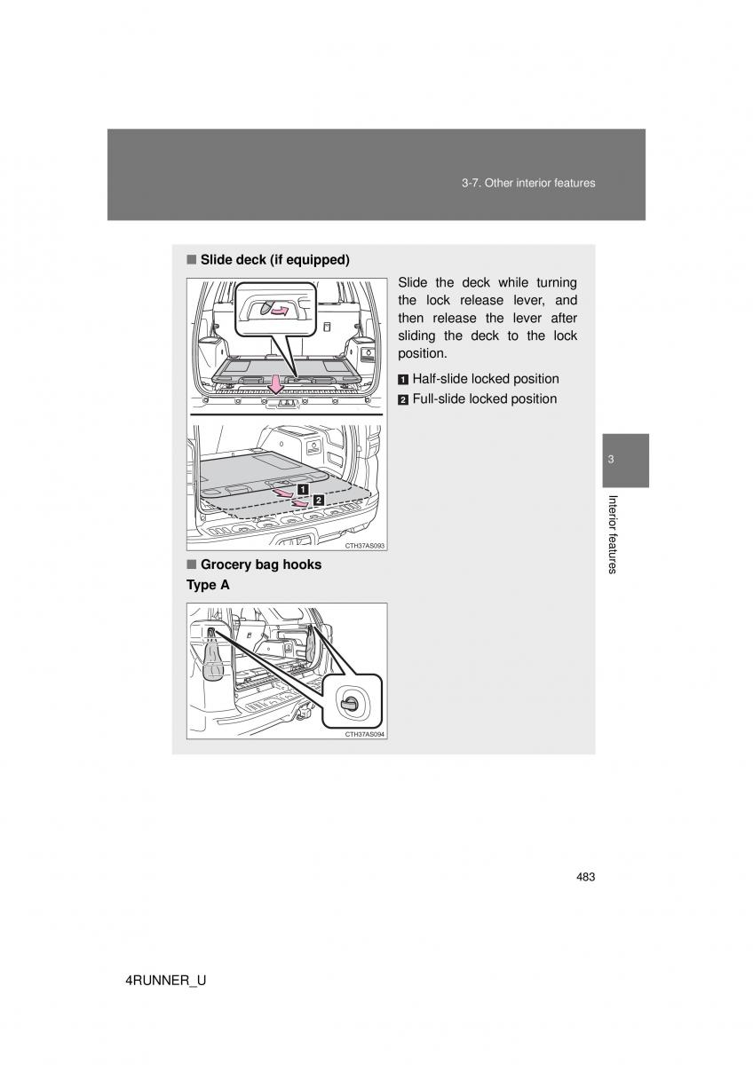 Toyota 4Runner 5 V N280 owners manual / page 450