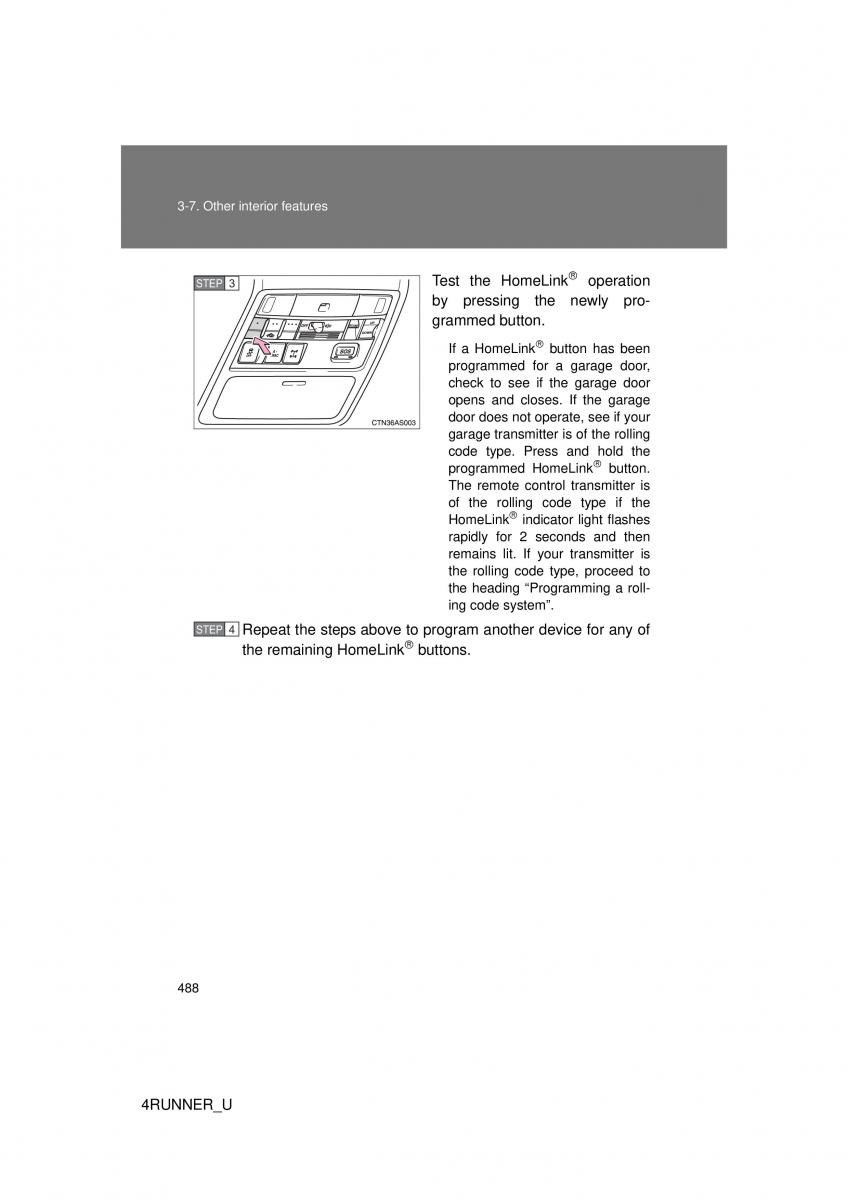 Toyota 4Runner 5 V N280 owners manual / page 455