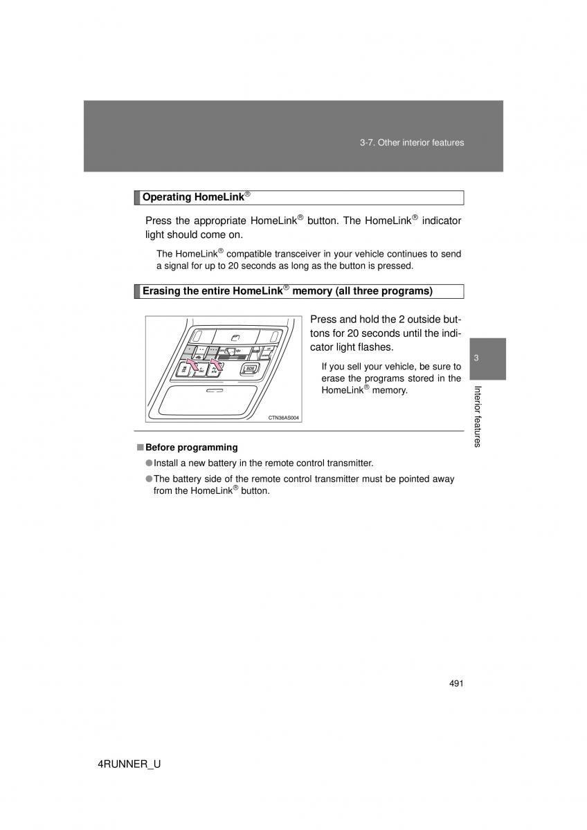 Toyota 4Runner 5 V N280 owners manual / page 458