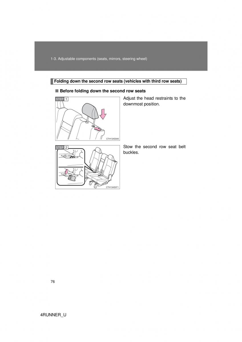 Toyota 4Runner 5 V N280 owners manual / page 46