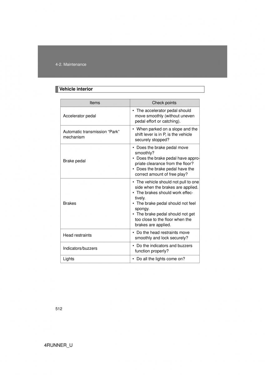 Toyota 4Runner 5 V N280 owners manual / page 478