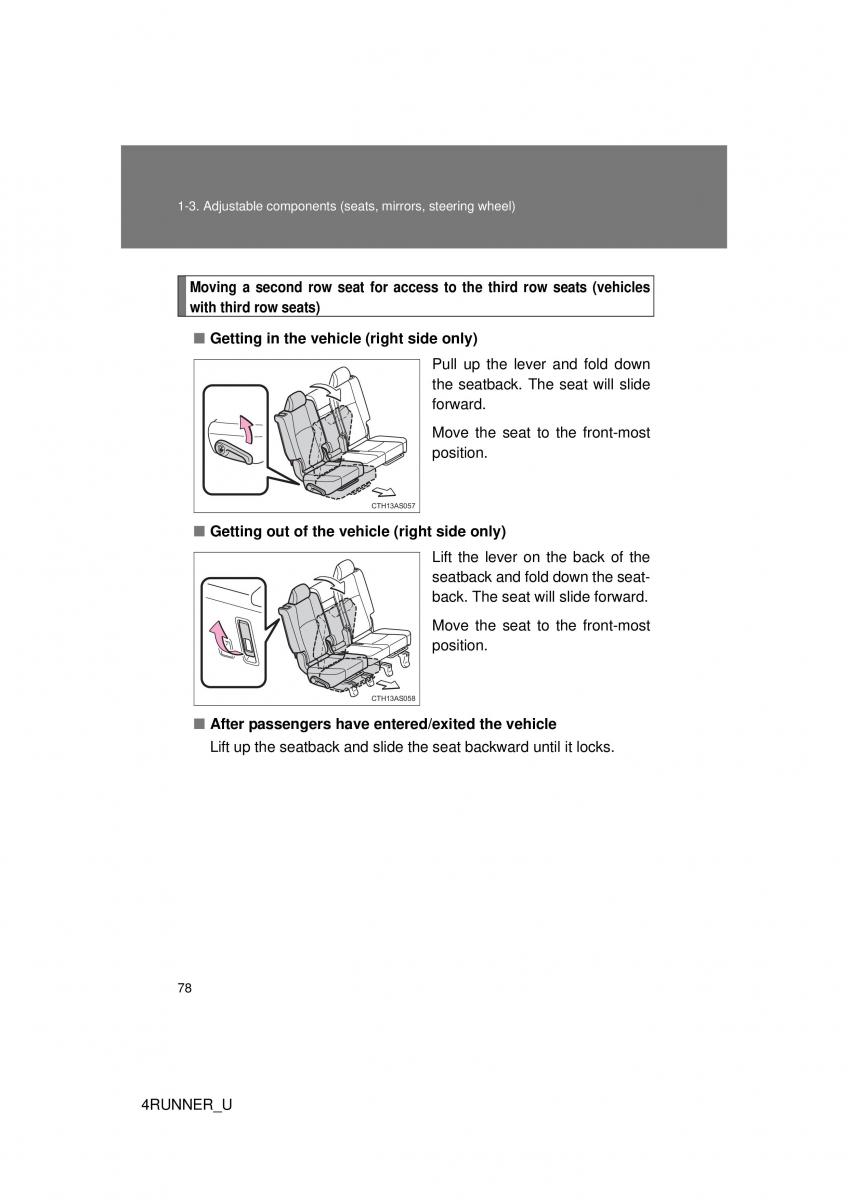 Toyota 4Runner 5 V N280 owners manual / page 48