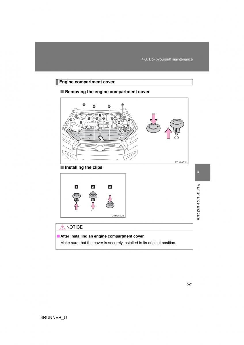 Toyota 4Runner 5 V N280 owners manual / page 487