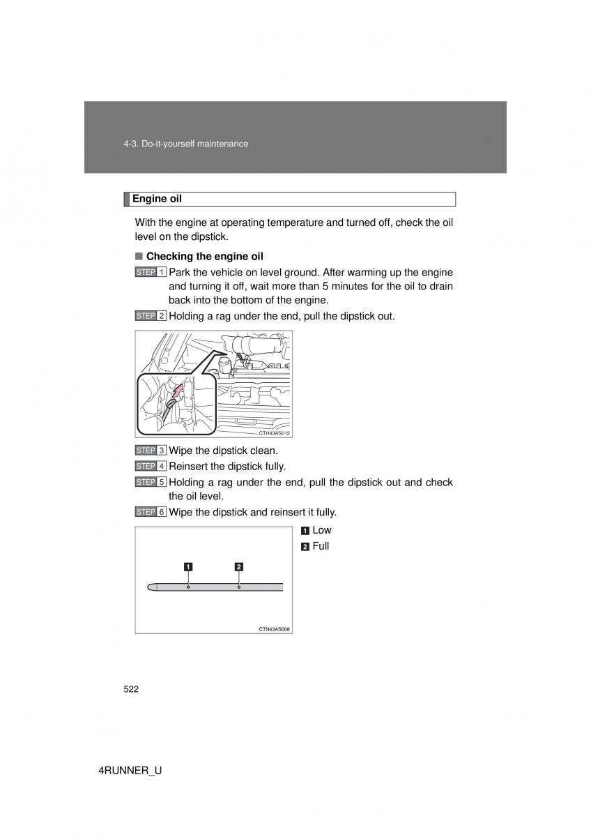 Toyota 4Runner 5 V N280 owners manual / page 488