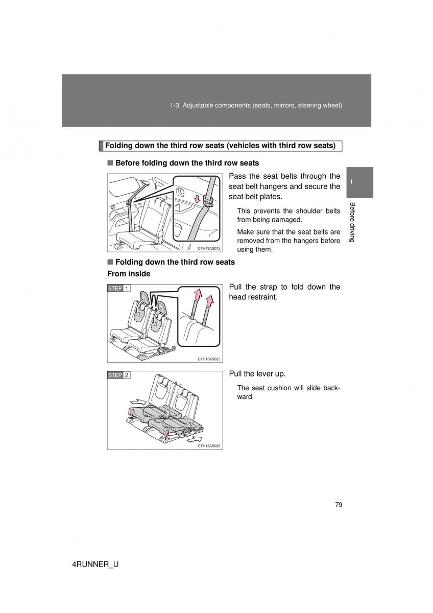 Toyota 4Runner 5 V N280 owners manual / page 49