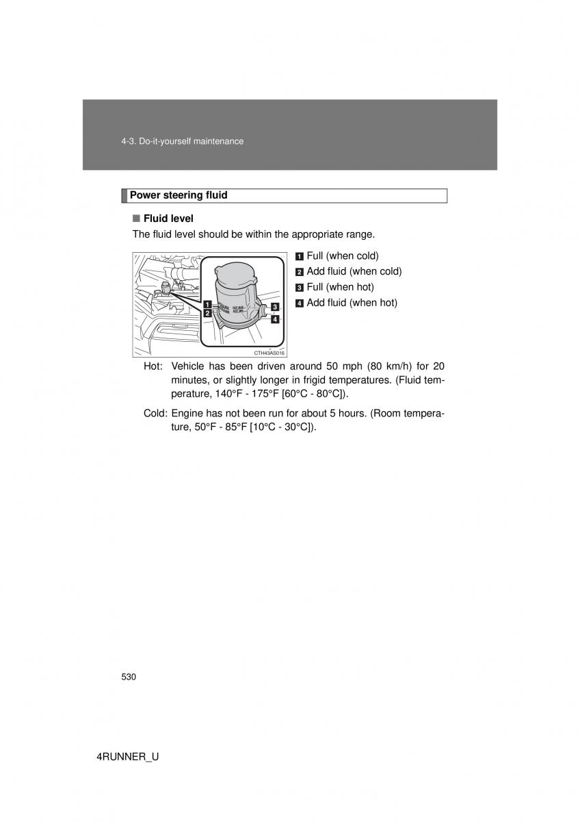 Toyota 4Runner 5 V N280 owners manual / page 496