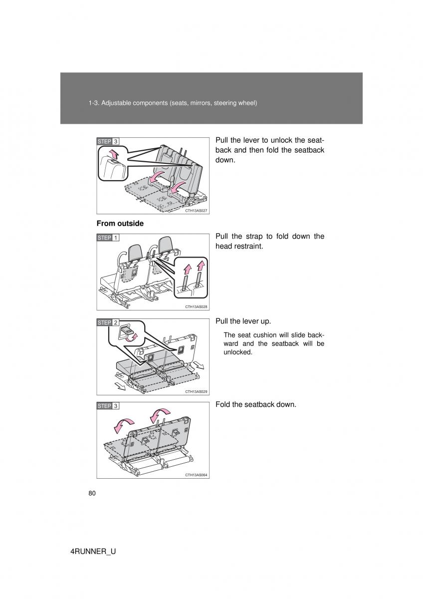 Toyota 4Runner 5 V N280 owners manual / page 50