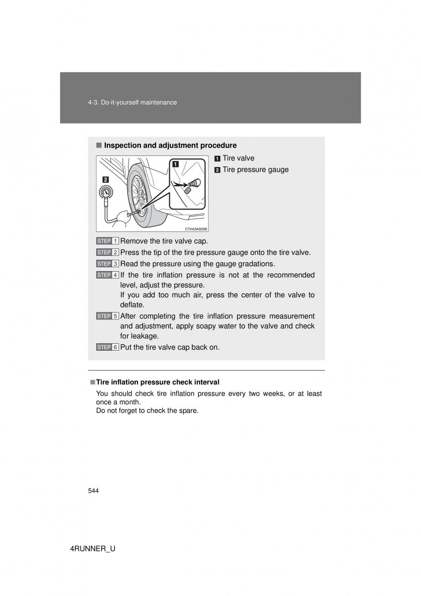 Toyota 4Runner 5 V N280 owners manual / page 510