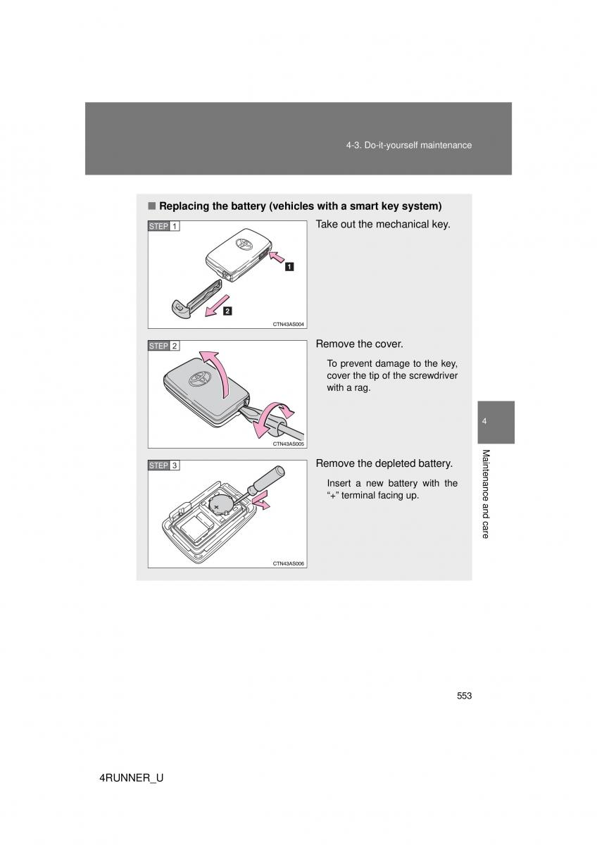 Toyota 4Runner 5 V N280 owners manual / page 519