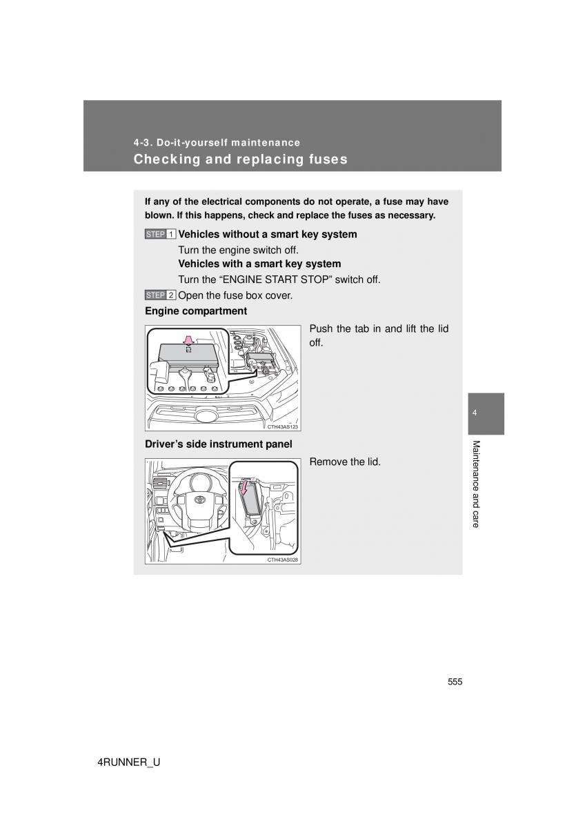 Toyota 4Runner 5 V N280 owners manual / page 521