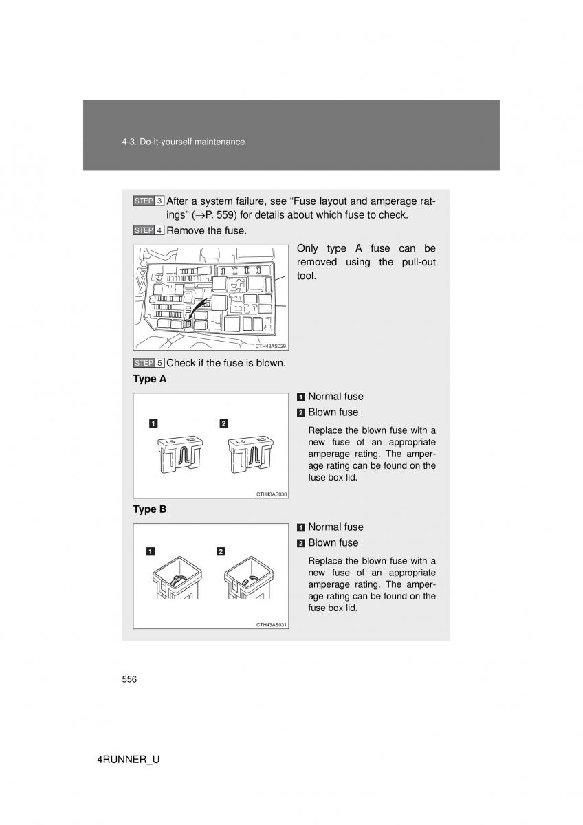 Toyota 4Runner 5 V N280 owners manual / page 522