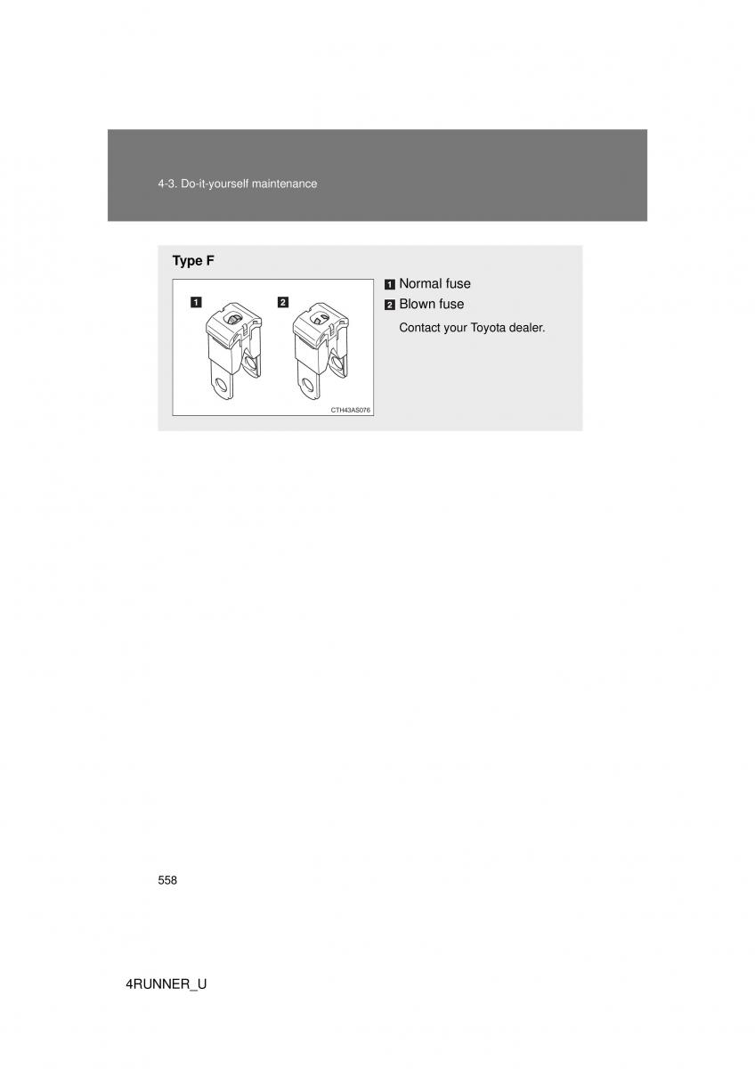 Toyota 4Runner 5 V N280 owners manual / page 524