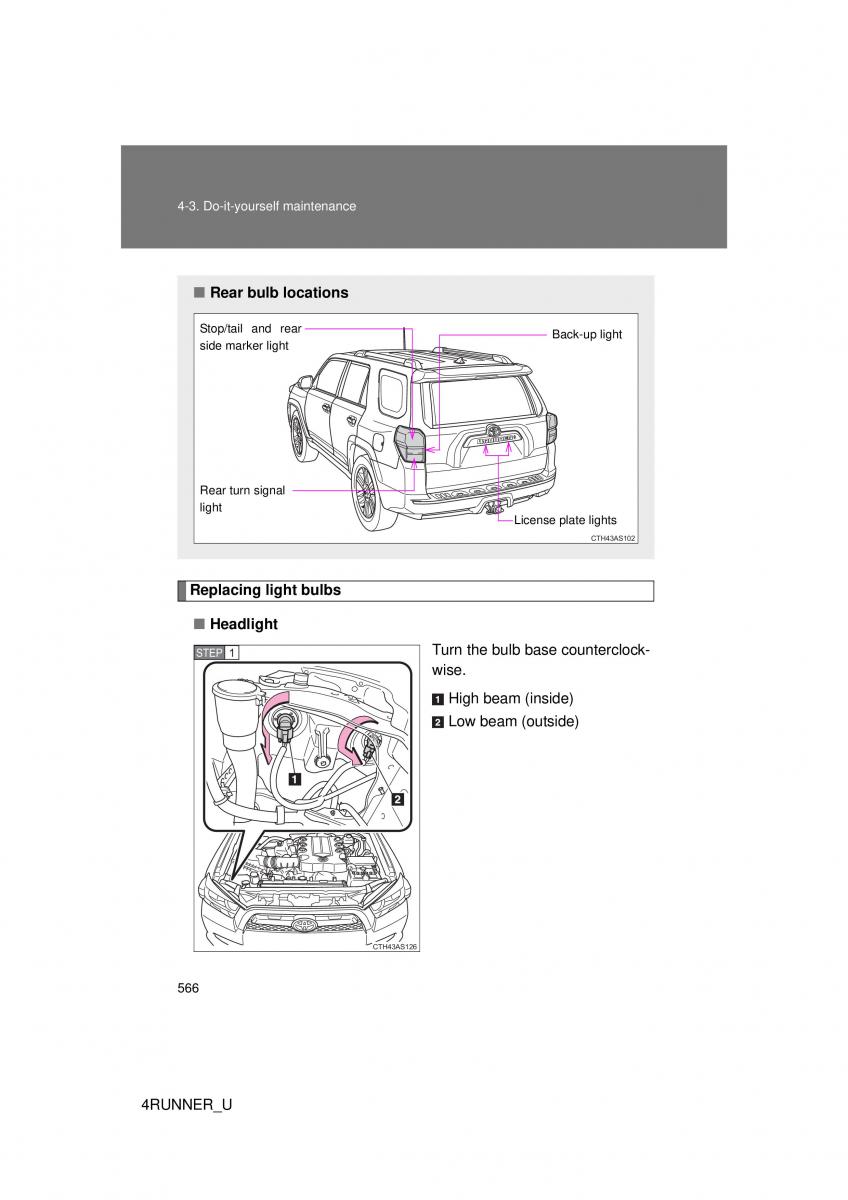 Toyota 4Runner 5 V N280 owners manual / page 532