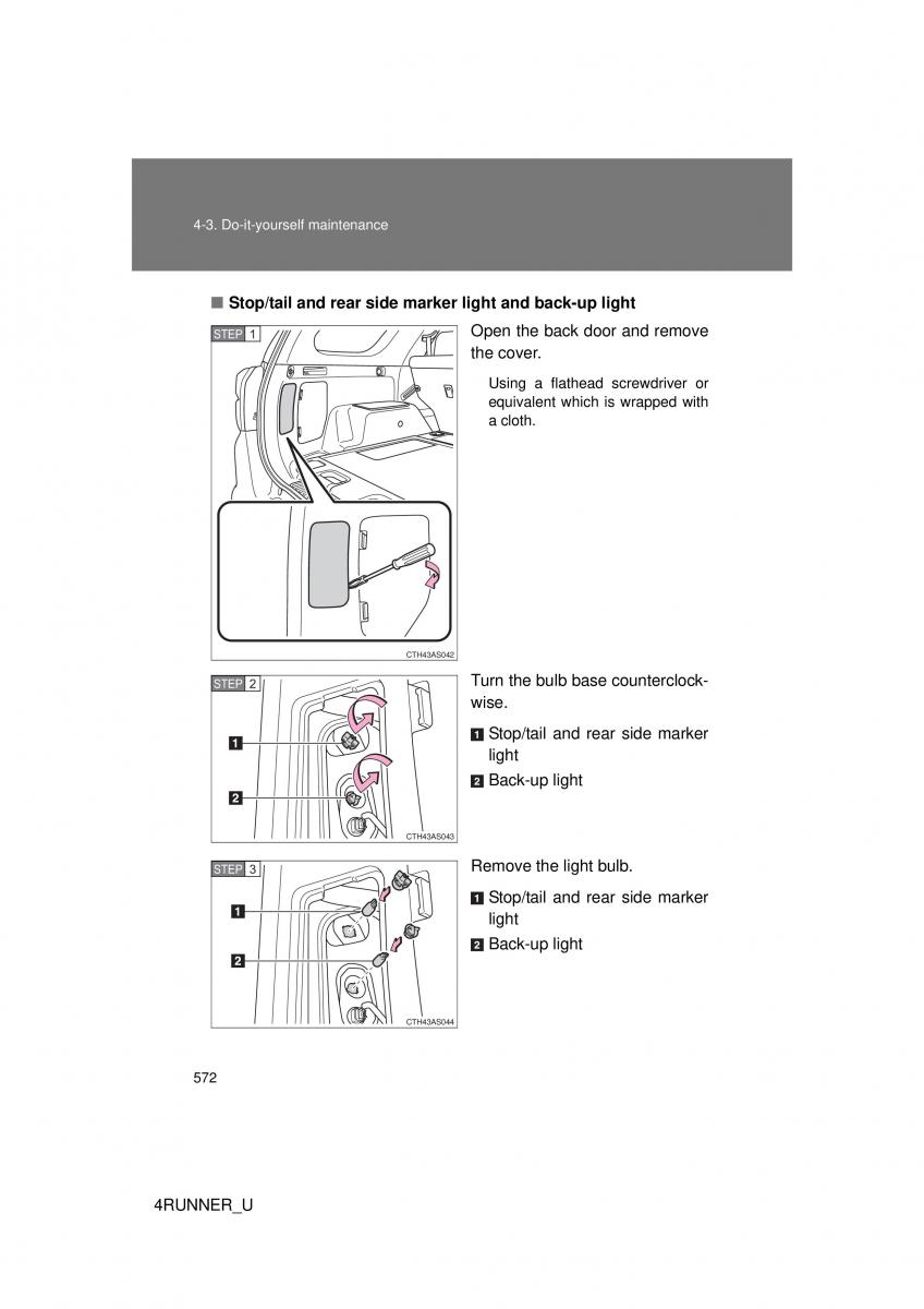 Toyota 4Runner 5 V N280 owners manual / page 538