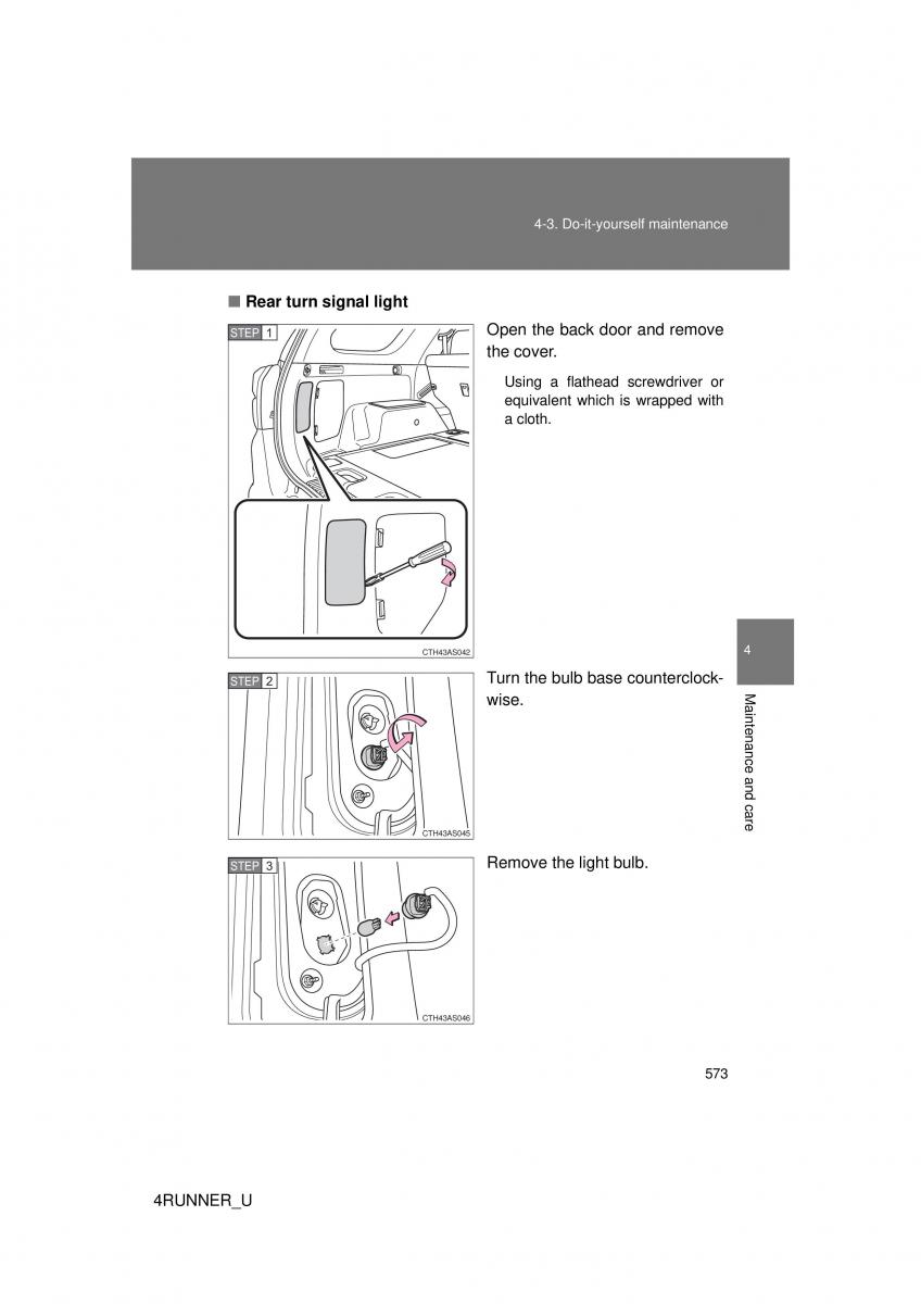 Toyota 4Runner 5 V N280 owners manual / page 539