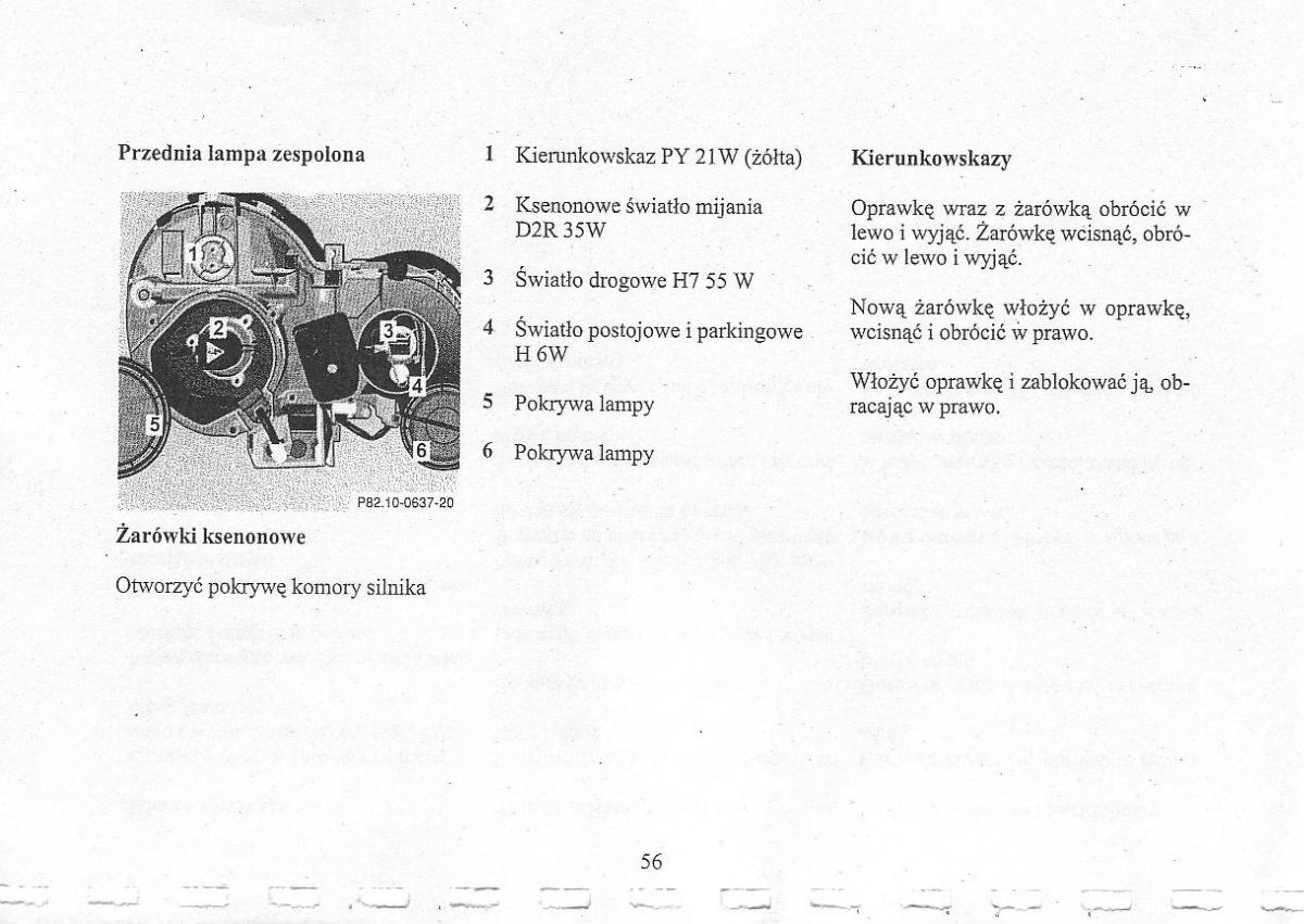 Mercedes Benz CLK W208 instrukcja obslugi / page 58