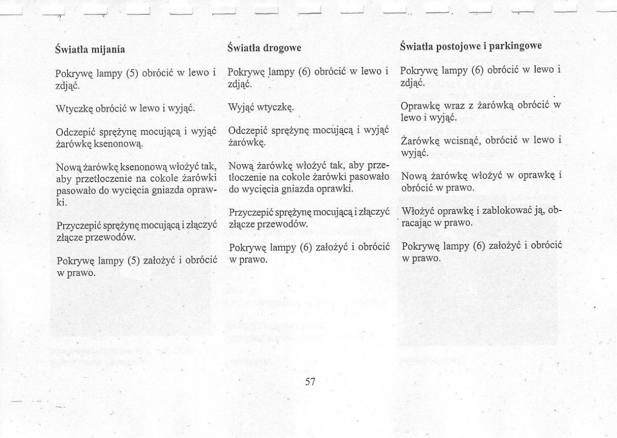 Mercedes Benz CLK W208 instrukcja obslugi / page 59