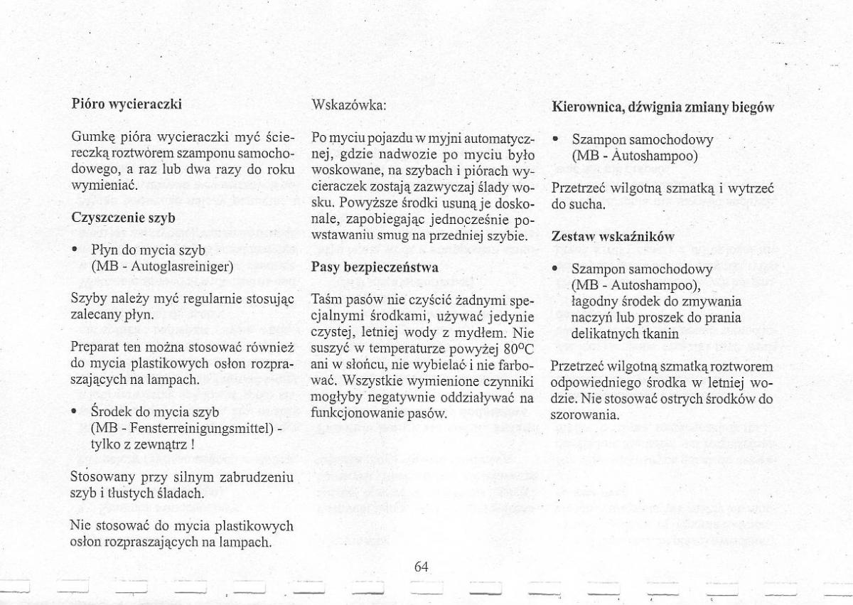 Mercedes Benz CLK W208 instrukcja obslugi / page 68