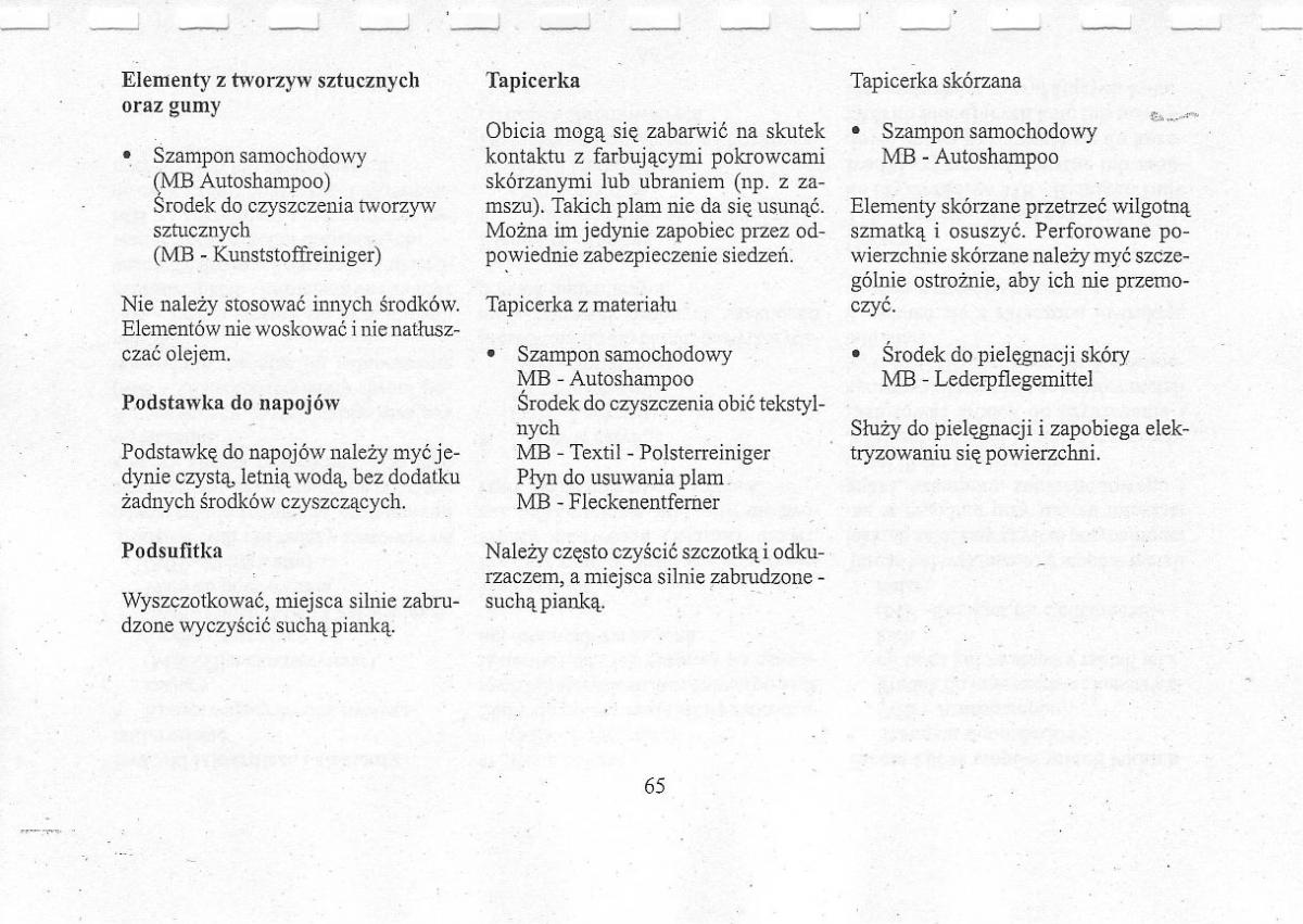 Mercedes Benz CLK W208 instrukcja obslugi / page 69