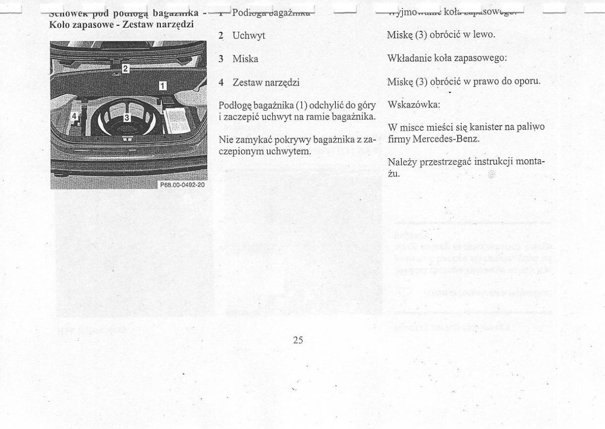 Mercedes Benz CLK W208 instrukcja obslugi / page 27