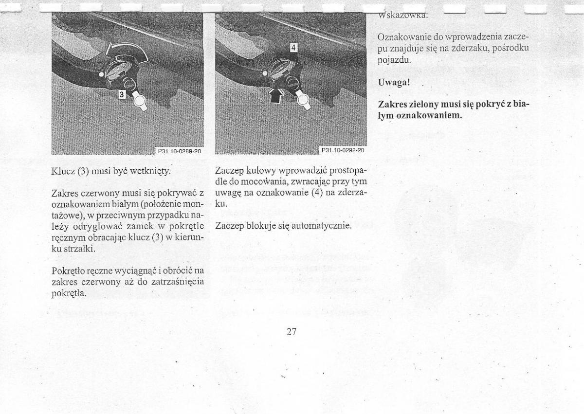 Mercedes Benz CLK W208 instrukcja obslugi / page 29