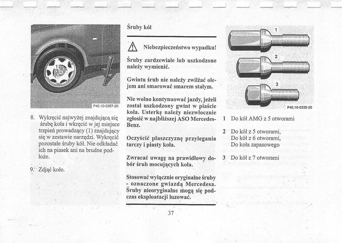 Mercedes Benz CLK W208 instrukcja obslugi / page 39